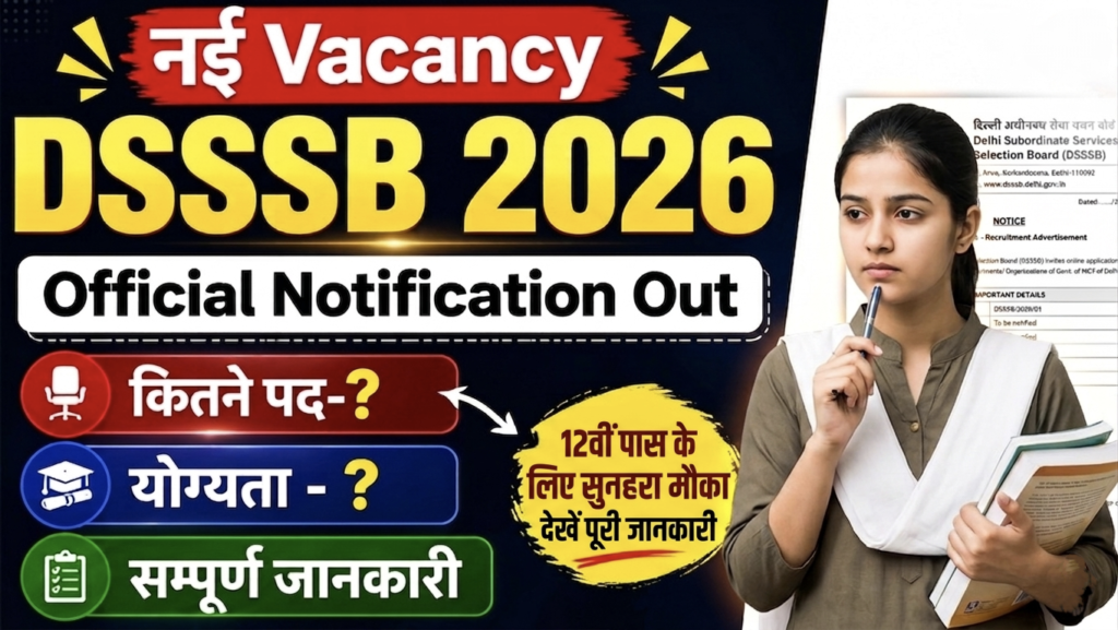 DSSSB Vacancy 2026